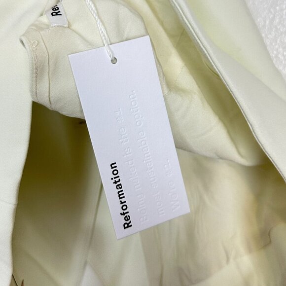 REFORMATION Primrose Vest in Cream Size US 6 NWT - Picture 8 of 11
